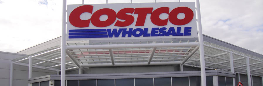 Costco Wholesale front of store Cardiff